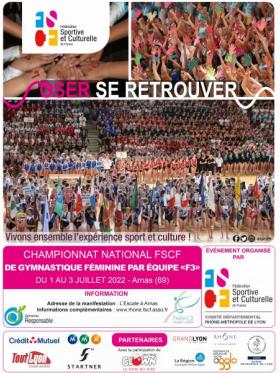 Championnat national par équipes "F3" de gymnastique féminine - Arnas 2022 Championnat national par équipes "F3" de gymnastique féminine - Arnas 2022