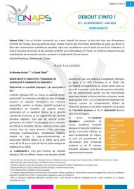 La sédentarité selon l'ONAPS La sédentarité selon l'ONAPS