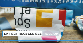 FSCF recyclage toile roll-up FSCF recyclage toile roll-up