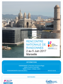 Rencontre nationale de randonnée Rencontre nationale de randonnée du 2 au 5 juin 2017, Marseille