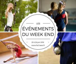 Les événements sportifs du weekend de la FSCF ! Les événements sportifs du weekend de la FSCF !