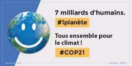 logo de la Terre dna sle cadre de la COP 21 logo de la Terre en smiley