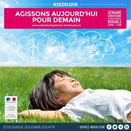 Lancement de la Semaine européenne du développement durable 2018 semaine européenne developpement durable 2018
