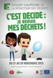 Semaine européenne de la réduction des déchets affiche de la semaine européenne de la réduction des déchets