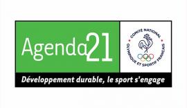 label développement durable Agenda 21 du sport français Logo CNOSF
