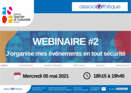 J-2 WEBINAIRE#2 : Associathèque – Mercredi 05 Mai 2021 J-2 WEBINAIRE#2 : Associathèque – Mercredi 05 Mai 2021