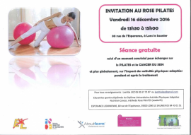 Invitation à la séance découverte ROSE Pilates Invitation à la séance découverte ROSE Pilates